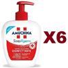AMUCHINA 6 PZ AMUCHINA SOAP XGERM SAPONE LIQUIDO MANI DISINFETTANTE 250ML