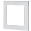 VoltShine Elegante placca da parete in vetro tedesco/francese a 1 chiave, con finitura argentata lucida che esalta qualsiasi arredamento. Ideale per modernizzare i tuoi spazi.