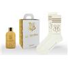 DIAMOND INTERNATIONAL HARRY POTTER LUMOS | Confezione Regalo, Gel Doccia 300ml e Calzini Ufficiali 'Hogwarts', Bianco-Oro