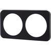 VoltShine Targa da parete in plastica, stile tedesco/francese, con 2 chiavi. Elegante colore nero che si adatta a qualsiasi design interno. Ideale per modernizzare i tuoi spazi.