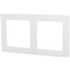 VoltShine Targa da parete in plastica, stile tedesco/francese, con 2 chiavi. Colore bianco, necessità elettriche e decorative. Ideale per qualsiasi ambiente.