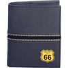 ROUTE 66 - Portafogli uomo - Portafoglio uomo con borsetta- portafoglio porta carte uomo - Portafoglio pelle uomo con RFID ideale come regalo per gli uomini - Portafoglio uomo pelle, Louis, Nero