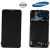 SAMSUNG SCHERMO ORIGINALE SERVICE PACK SAMSUNG A70 A705F NERO DISPLAY CON FRAME