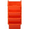 Black+Decker Organizzatore impilabile - Barattoli 4 pezzi - Ideale per attrezzi, trucco e organizzazione della scrivania - 15 x 24 cm - Plastica - Arancione