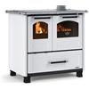 Nordica CUCINA STUFA A LEGNA NORDICA FAMILY Kw 7,5 con forno Bianca