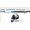 Shimano CANNA TRAINA SHIMANO VENGEANCE STAND-UP + MULINELLO OKUMA CLASSIC PRO XP