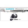 Shimano CANNA TRAINA SHIMANO VENGEANCE STAND-UP + MULINELLO OKUMA CLASSIC PRO XP