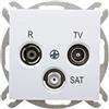 elektro-plast nasielsk Sentia 59068431343 - Presa per antenna RD/TV/SAT, senza cornice, IP20, colore: Bianco 1453-10 Electroplast