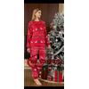 FUGIAMA Pigiama Natale Unisex in morbido e Caldo Pile Coral tema Natalizio Renne Albero