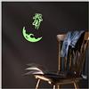 Ambiance Sticker Cosmonauta e Luna fosforescente - 20 x 25 cm