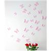 Ambiance Sticker Kit di Adesivi 3D, Motivo: Farfalle e Rose