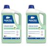 SANITEC igiene sicura Luxor Green Aloe, Crema Sapone Profumata Idratante con Glicerina e Antibatterico, Deterge le Mani Lasciandole Fresche e Pulite,pH 5,5, Dermatologicamente Testato,2 Confezioni 5 L