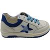walkey scarpe da ginnastica bambino sneakers basse bimbo 26 in pelle bianche e blu