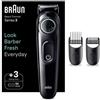 Braun Regolabarba Braun BT3411 BEARDTRIMMER 3 Black e Green Precision Beard Trimmer