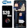 SAMSUNG S20 ULTRA SM-G988 Display SOFT OLED LCD Touch Screen Vetro Schermo NERO