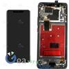 DISPLAY LCD OLED HUAWEI MATE 20 PRO LYA-L09 LYA-L29 RICAMBIO SCHERMO FRAME NERO