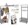 GC APPENDIABITO Scarpiera PARETINA APPENDIABITI ATTACCAPANNI PORTA SCARPE 191*65*30