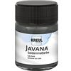 KREUL 8108 - Vernice per seta Javana in barattolo da 50 ml, nero, vernice a base d'acqua altamente pigmentata e brillante, dal carattere liquido e scorrevole, penetra in profondità nelle fibre