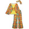 amscan 9907005 - Costume da donna hippy, taglia 42-44, multicolore