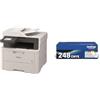 Brother MFCL3740CDWE Multifunzione LED a Colori, 18 ppm in BUNDLE con TN248VAL multipack 4 colori da 1.000 pag cad