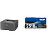 Brother HLL2445DW Stampante Laser B/N, 32 ppm TN2510XL Toner originale, fino a 3000 pagine