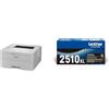 Brother HLL2865DW Stampante Laser B/N, 34 ppm TN2510XL Toner originale, fino a 3000 pagine
