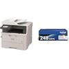 Brother MFCL3760CDW Multifunzione LED a Colori, 26 ppm in BUNDLE con TN248VAL multipack 4 colori da 1.000 pag cad