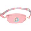 Depesche 13124 Ylvi - Borsa a Tracolla Piccola in Rosa, con Motivo Unicorno e Glitter, con Tracolla Regolabile