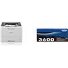 Brother HLL5210DW Stampante Laser B/N, 48 ppm TN3600 Toner originale, fino a 3000 pagine
