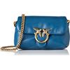 Pinko Love Micro Puff C Sheep Nappa, Borsa Donna, G35Q_Ottanio-Antique Gold, U