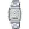 Casio Orologio Uomo Casio New AQ-230A-7A Retro Digital Analog Alarm | Dual Time | S...