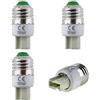 SeKi Set di 4 adattatori per attacco E27 su attacco G9, per lampadine alogene a LED e a risparmio energetico