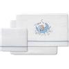Interbaby Lenzuola Coralina Minicuna New Sleeping bianco e blu