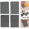 4x fogli di texture in argilla polimerica, goffratore per fondente,