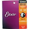 Elixir Nanoweb Phospor Bronze Set da 6 Corde Chitarra Acustica Light 12-53