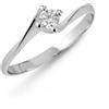 Luce By Tramontano Anello LUCE By TRAMONTANO Solitario Oro Bianco 18kt Diamanti 0.08ct A001-04