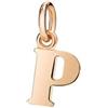 DoDo Ciondolo Dodo Lettera P DLET9/P Charms oro rosa 9 kt Nuovo DMB2019_LETPL_0009R
