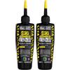 Muc-Off Dry Chain Lube Lubrificante Catena Bici Biodegradabile, Olio Catena Bici di Tutti i Tipi - Formulato per i Climi Asciutti, Confezione da 2 x 120 ml