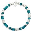 DoDo Bracciale Dodo Rondelle DBC2004_RONDE_VP0AG Argento Azzurro Plastica