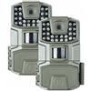 Bushnell - Spot-On 2-Pack - Telecamera da trail - LED IR ad alte prestazioni per una migliore autonomia notturna - Velocità dell'otturatore di 0,7 secondi - 18 MP - 1086p - Animali selvatici - Grigio