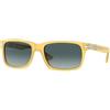 Persol OCCHIALI DA SOLE PERSOL PO 3048 S 204/Q8 55 Small Miele lenti blu SUNGLASSES