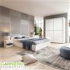 Garnero Arredamenti Camera da letto matrimoniale completa bianco lucido ROMA stile moderno design