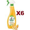 VERT CHANTECLAIR 6 PZ CHANTECLAIR VERT ECODETERGENTE SGRASSATORE UNIVERSALE ARANCIO ZENZERO 625ML
