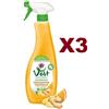 VERT CHANTECLAIR 3 PZ CHANTECLAIR VERT ECODETERGENTE SGRASSATORE UNIVERSALE ARANCIO ZENZERO 625ML