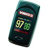 GIMA SATURIMETRO Oxy-6 Pulsoximetro da Dito, Diametro 10-22 mm, Portatile, Rileva Saturazione, Battito e Perfusione, 2 pile AAA Incluse, Allarmi Visivi e Acustici, Display LCD a Colori