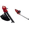 Einhell Aspiratore Elettrico GC-EL 3024 E, Nero Rosso & Gh-Eh 4245 Tagliasiepi Elettrico 220-240 V, 420 W, Rosso