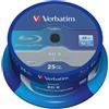 Verbatim 25 Bd-r Blu-ray 25gb 6x Datalife Senza Id