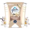 Glade Candela Vegan Profumo Infuso Oli Essenziali - Nuova Formula Senza Olio Di Palma - Romantic Vanilla Blossom - 1 Candela