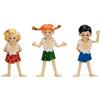 MICKI CASA DI PIPPI CALZELUNGHE IN LEGNO, Personaggi, ARREDI, Bambola e Puzzle.