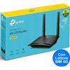 TP-Link Router 4G LTE Modem con SIM Internet Mobile TP-Link MR100 Wifi RJ45 Ethernet